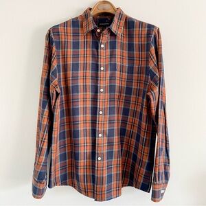 Banana Republic Untucked Fit Plaid Shirt Size Large